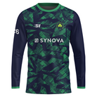 VCAI Over 40’s full sleeve sublimation training shirt in navy and green with official crest