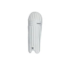 Versant OG White Cricket Batting Pads with premium PU construction, reinforced knee protection, lightweight design, and high-density foam padding for cricket matches and training.